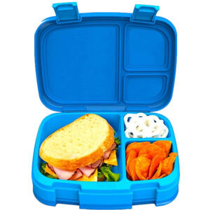 Bentgo 4 Compartment Lunch Box Portion Kids Teens Adults Blue